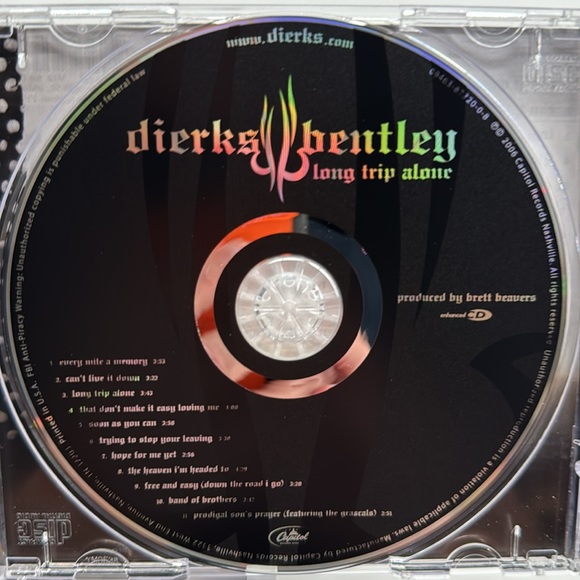 Dierks Bentley - Long Trip Alone CD. 2006 - Picture 4 of 5